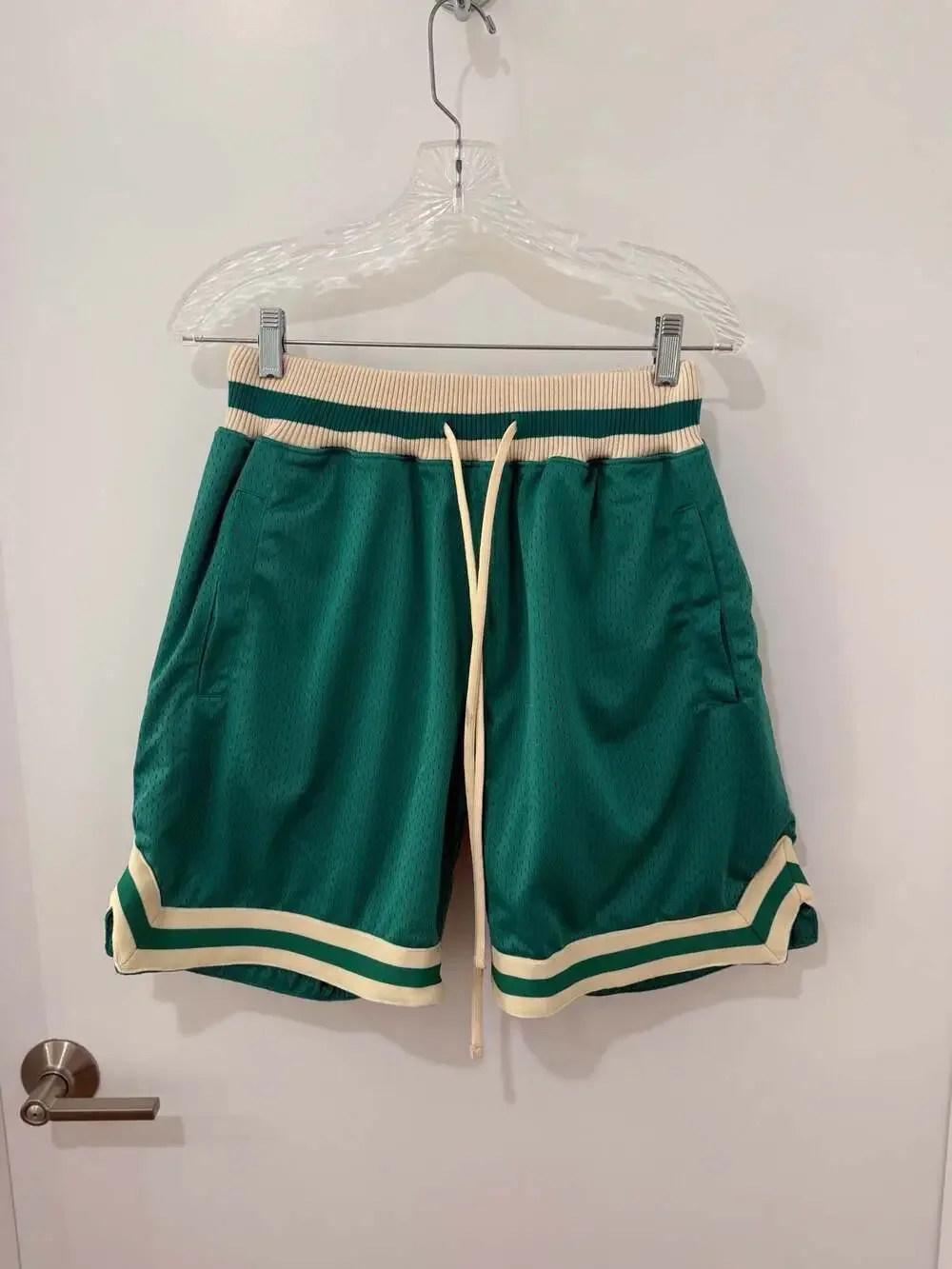 Mitchell & Ness Boston Celtics Kelly Green Mesh Swingman Basketball Shorts